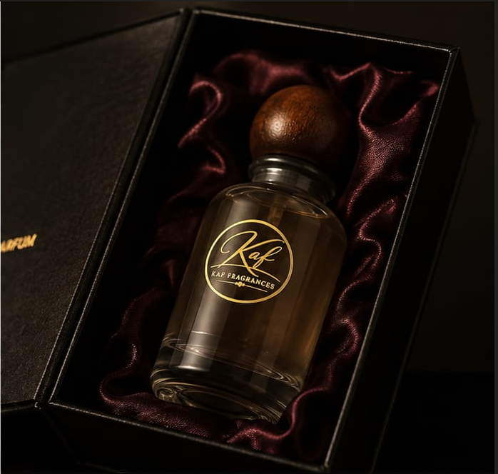 Golden Hour Extrait de Parfum bottle next to luxury black and gold box