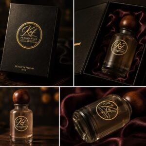 Golden Hour 50ml amber perfume bottle for men by KAF Fragrances