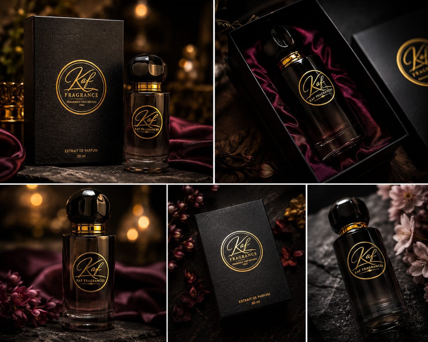 Royal Empire 50ml bold black perfume bottle for men by KAF Fragrances
